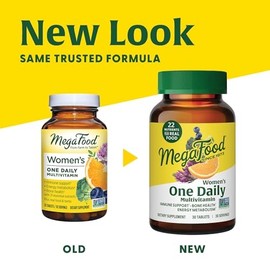 MegaFood Womens Multivitamin One Daily - Multivitamin for Women - Vitamin C, Vitamin D, Iron & B Vitamins - Bone, Energy Metabolism & Immune Support - Vegetarian, GlutenFree - 90 Tablets, 90 Servings