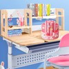 Eabdice Desk Pen Holder, 360° Rotating Pen Holder, 5 Compartments,
