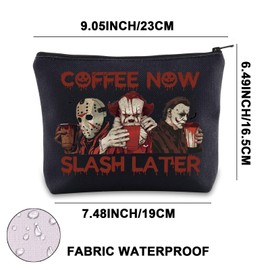 Pennywise & Michael Makeup Bag Horror Characters Gifts Coffee Now Slash Later Pennywise Toiletry Bag (Coffee Now UK)