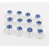 24 Pcs Gorgeous Rhinestones Hair Spirals Clips Shiny Metal Spiral