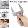LALOCAPEYO Adjustable Wrench Large Opening Bathroom Spanner Wrenches Wide Jaw