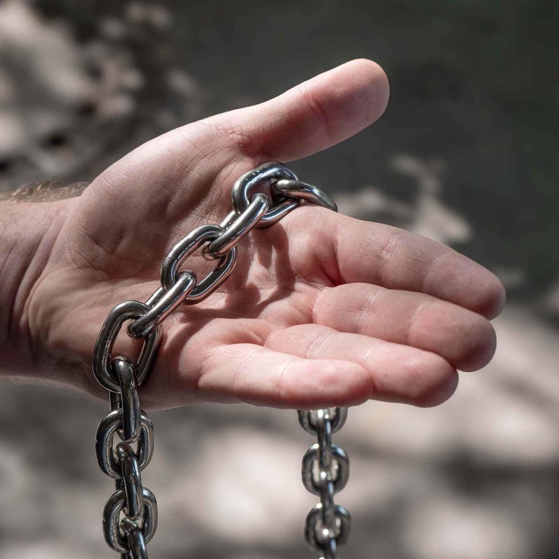 SCREW REBEL 6.0 mm Thick Stainless Steel Chain A4 Rustproof