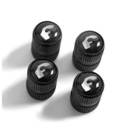 FORGIATO CUSTOM WHEELS Single Cap! FORGIATO WHEEL RIMS BLACK VALVE STEM CAP "F" LOGO 100% GENUINE OEM