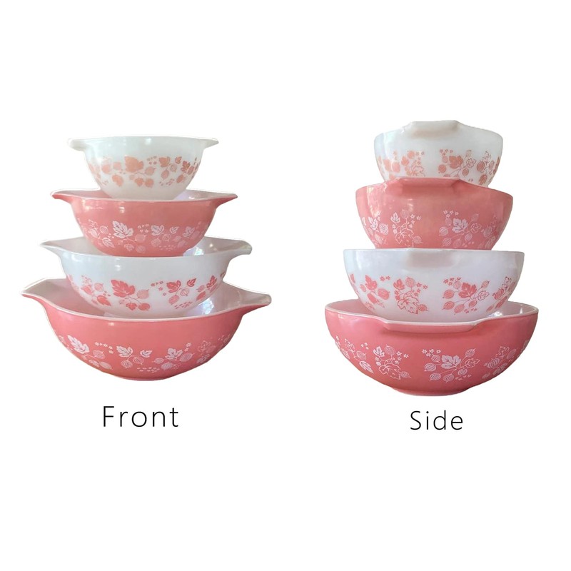 4pcs Display Stands for Pyrex Mixed Cinderella Bowls, Stacker Stacking
