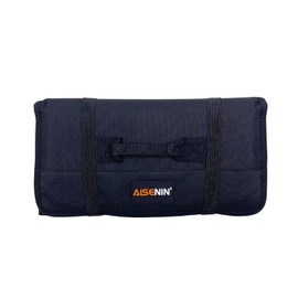 Finegift 36 Pockets Tool Roll Organizer Tool Roll Up Pouch, Roll Storage Bag Pouch for Electrician (Green)