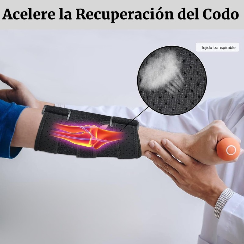 Codera Ajustable,Cómodo Soporte Nocturno Para El Codo,Disponible Como Codera Para