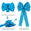 2 Pcs Large Blue Christmas Wreath Bow Decor,Christmas Tree Topper