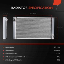 A-Premium Engine Coolant Radiator Assembly Compatible with Mini 2007-2015 Cooper, 2011-2016 Cooper Countryman, 2013-2016 Cooper Paceman, 1.6L