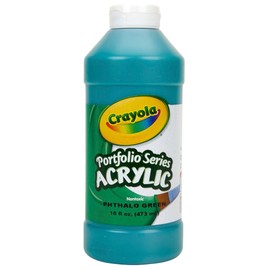 Crayola Acrylic Paint, Phthalo Green Kids Paint, 16oz