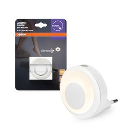OSRAM Lunetta Backlight Ellipse Weiß, mobile Leuchte, 0.31 W, 4 lm, Warmweiß, Nachtlicht mit Bewegungsmelder, Tag-/Nachtsensor, für Innenbereiche