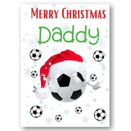 Second Ave Daddy Football Children's Kids Christmas Xmas Holiday Festive Greetings Card