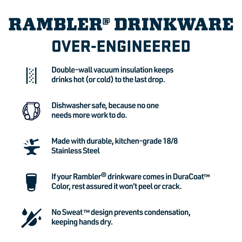 YETI Rambler Travel Bottle, Vacuum Insulated Stainless Steel Bottle with
