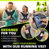 ICOCOPRO Running Phone Holder Vest - Reflective Running Vest with