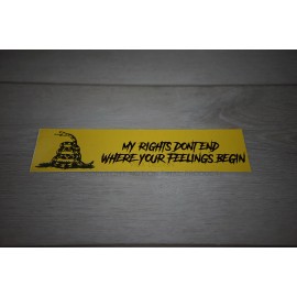 VISX Don't Tread on Me 2pk Bumper Sticker Vinyl NRA Guns Gadsen Amendment Snake