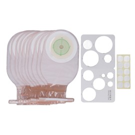 10pcs Colostomy Bag Prevents Leakage Innovatively Non Woven Drainable Ostomy Pouch for Ileostomy Stoma Care