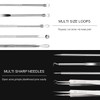 ALXBSONE Blackhead Remover Set of 8 Comedone Extractor Tools Stainless