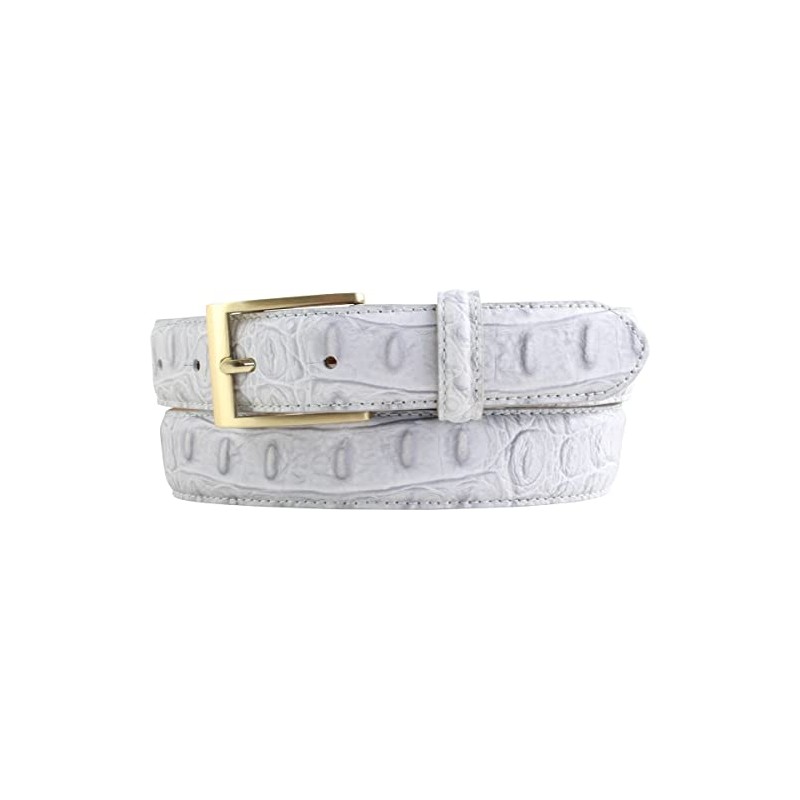 BELTINGER Belt with Crocodile Embossed 3 cm Leather Belt for