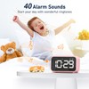 LATEC Alarm Clock, Digital Alarm Clock Bedside with LED Display,