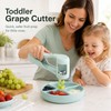 Grape Cutter for Toddler Snack Prep – Stainless Steel Quartering
