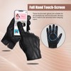 GSG SINCE 1998 Mens Chrome-free Leather Gloves Winter Touchscreen Sheepskin