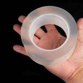 Caulk Tape Clear 1.96 Inch x 33 Feet, Waterproof, Self Adhesive, Anti-Grease, PMMA Sealing Caulking Strip for Kitchen Sink Bathtub Bathroom Shower Toilet