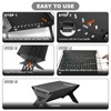 Odoland Camping Campfire Grill, Portable Folding Charcoal Grills, Backpacking BBQ