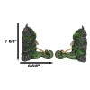 Forest Tree Spirit Ent Celtic Greenman Smoking Golden Pipes Decorative