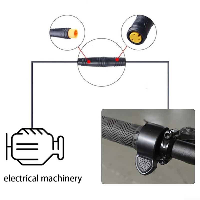 Thumb Throttle, Finger Speed Control Knob Throttle, 36/48V Electric Bike