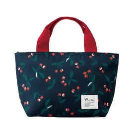 2022 Wpc. Patterns Insulated Lunch Bag, Cherry Navy, W035-071