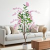 ZSENENT Artificial Jasmine Tree 5ft Beige Flower Pot Fake Plants,