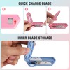 WORKPRO Ceramic Small Safety Box Cutter, Automatic Rebound Mini Letter