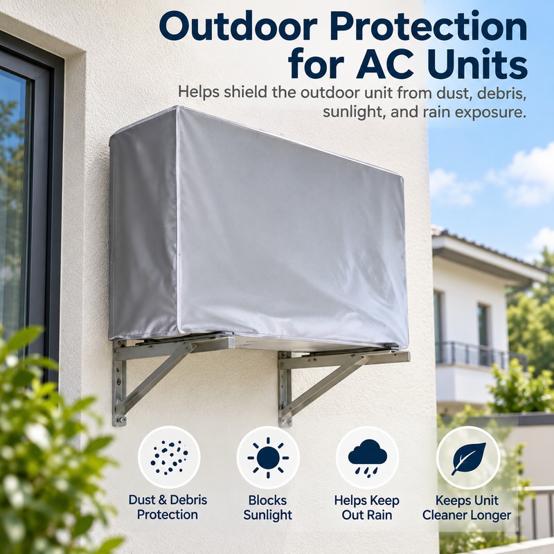 Outdoor Air Conditioner Cover for AC Unit Protection – Waterproof