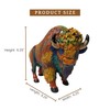 AMAJY Rustic Colorful Resin Bison Figurine – Majestic American Bison