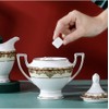 Porlien Exquisite Bone China 17-piece Tea Set for 6, Porcelain