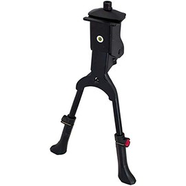 GORIX Bike Kickstand Side Road Mountain Bicycle Adjustable Portable (Flamingo(Global Edition)) (Black(Double Leg))