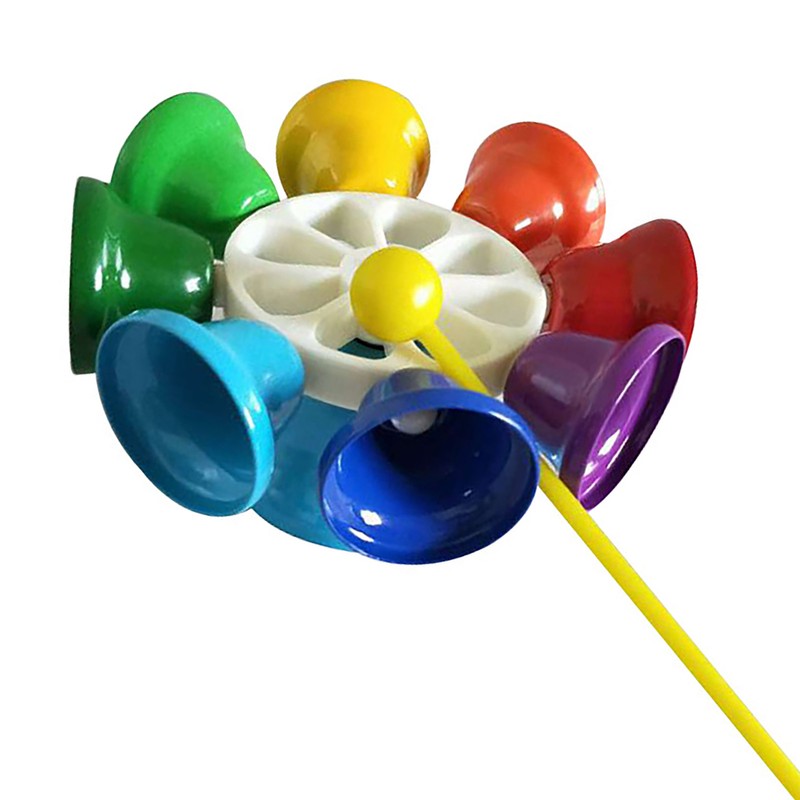 Musical Bell Toy 8 Notes Metal Bells Colorful Musical Toy