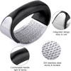 Easy-to-Use Garlic Press | 304 Stainless Steel Garlic Crusher &