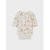 MAMALICIOUS Baby Girls' Nbfnanie LS Bodysuit, Jet Stream