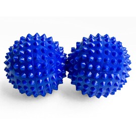 2 x DBT Skills Hedgehog Ball, Magnetic High Stress Acupressure Ball, for Stress Relief or Massage, Against Tension and for More Mobility and Concentration (Matte Blue)