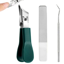 Eagle Beak Nail Clippers, Eagle Beak Beveled Nail Clippers, breite Backe Schräge Nagelknipser, 3Piece Set für Damen und Herren Spritzschutz Nagelknipser mit abgeschrägter Form