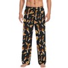 JUDIAN Beagle Pizza Men's Pajama Bottoms Soft Sleep Pant with