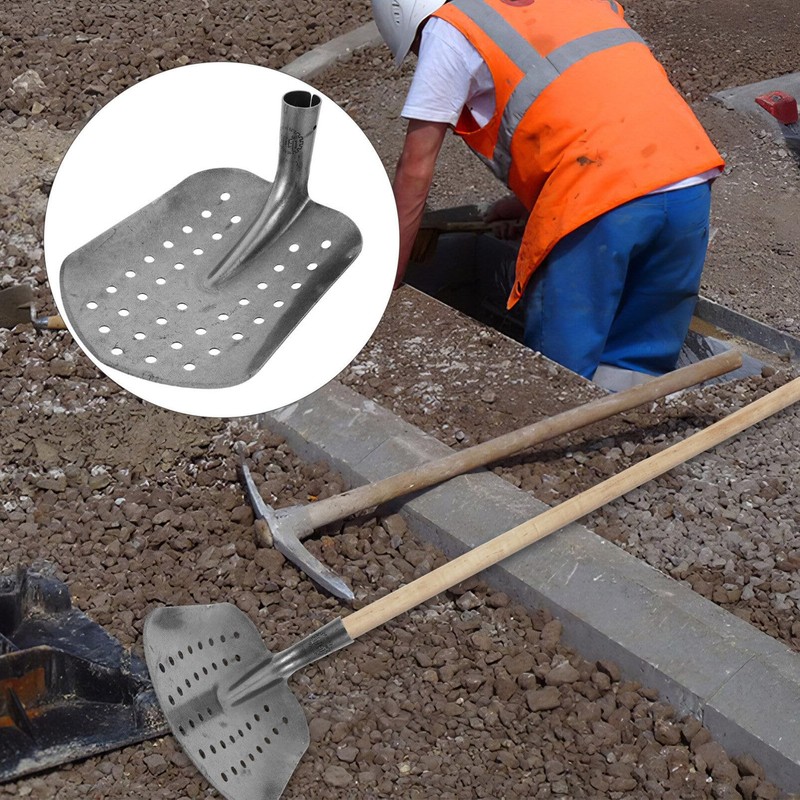 Homoyoyo Sewer Drainage Leakage Spade Tools Metal Sifting Shovel Tool