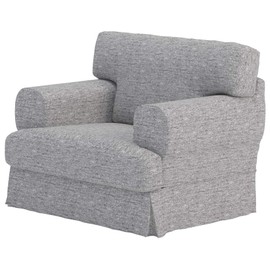 Custom Slipcover Replacement V Durabale Dense Cotton Hovas Armchair Sofa Cover Replacement Custom Made for IKEA Hovas 1 Seat Chair Slipcover (Polyester Flax)