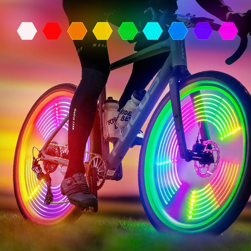 REOWONU Bicycle Spoke Lights for Bike Wheels Lights for Bike