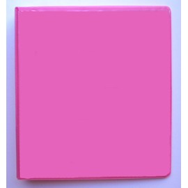 HOT Pink 3 Ring 1" View Binder 8.5 X 11 - Pack of 6