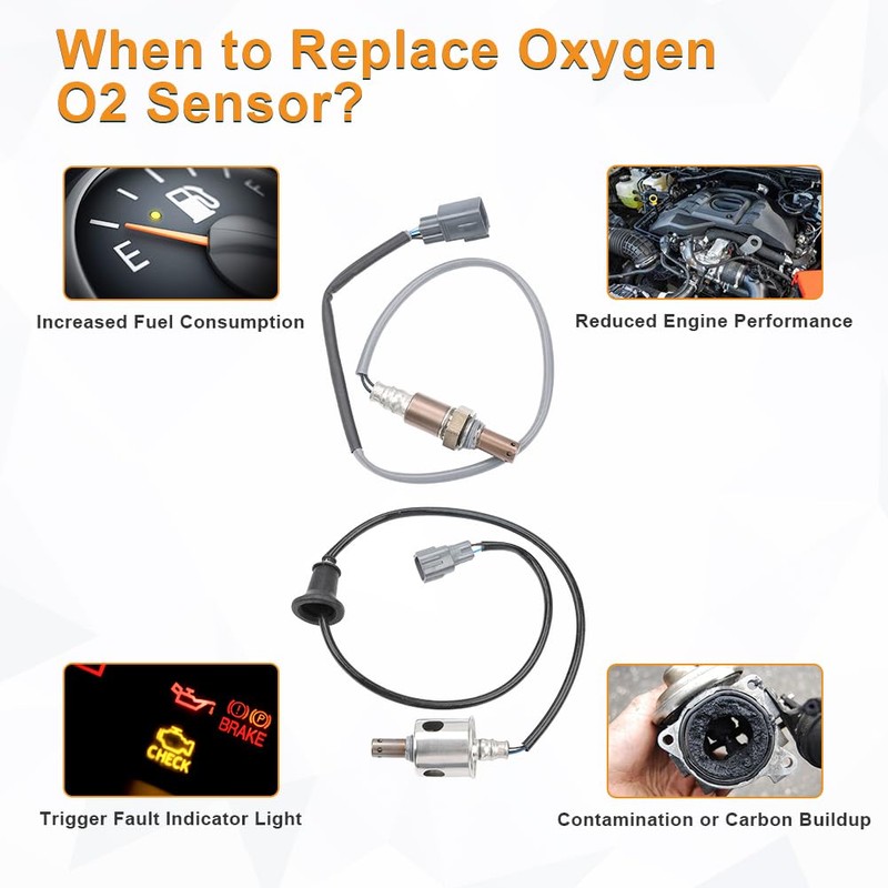 zayody Upstream Downstream Air Fuel Ratio Oxygen O2 Sensor Compatible