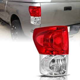 Aosky Tail Light Assembly Compatible with 2007-2013 Toyota Tundra Halogen Taillight All Cap Types Right Passenger Side