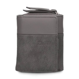 Zwei Eva EVW15 Women's Compact Purse, 6 Card Slots, One Note Compartment, One Viewing Compartment, Outer Coin Pocket, Compartment for Shopping Trolley Coin, Modern and Elegant Wallet, Nubuck stone,