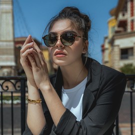 ZENOTTIC Polarized Sunglasses Vintage Classic Round Retro Sunglasses UV400 Metal Frame For Men Women