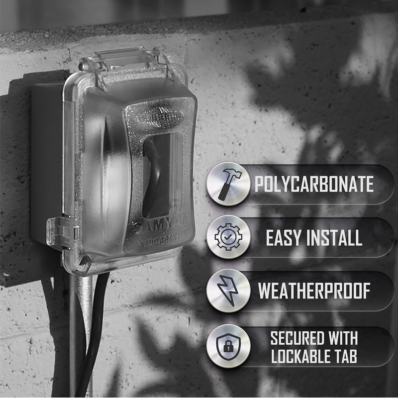 TayMac MM420C 1-Gang Nonmetallic Extra Duty Weatherproof In-Use Horizontal/Vertical 16-in-1